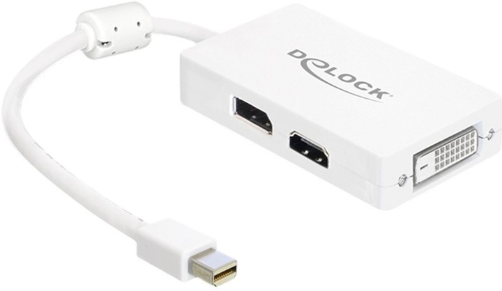 Адаптер Delock mini DisplayPort 1.1 - DisplayPort / HDMI / DVI Passive (4043619617685) - зображення 1