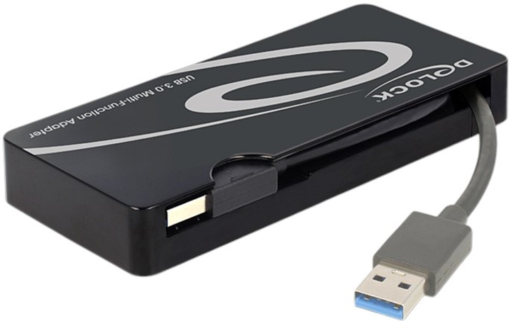 Adapter Delock USB 3.0 - HDMI / VGA + Gigabit LAN + USB 3.0 (4043619624614) - obraz 2