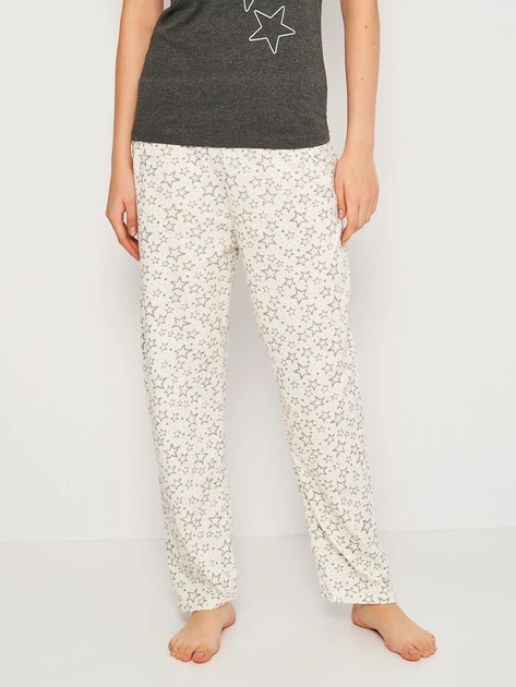 Піжама (футболка + штани) жіноча NOVITI PD008-W-01 XL Сіра (5905204314449) - зображення 4