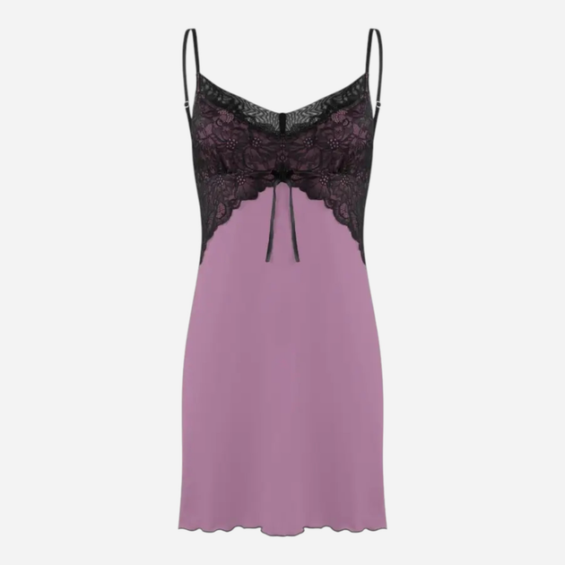 Koszula nocna damska DKaren Slip Tatiana XS Ciemna pudrowa (5903068513121) - obraz 3
