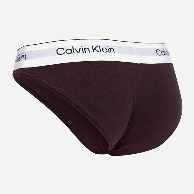 Majtki bikini damskie bawełniane Calvin Klein Underwear 000QF7047EBKC S Ciemnobrązowe (8719856453404) - obraz 5