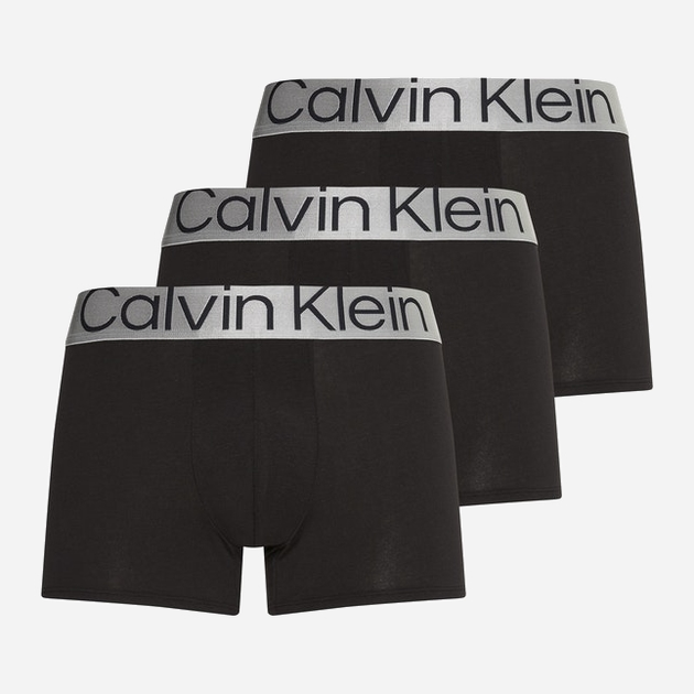 Zestaw majtek męskich typu bokserki bawełnianych Calvin Klein Underwear 000NB3130A-7V1 2XL 3 szt Czarny (8719855387281) - obraz 1