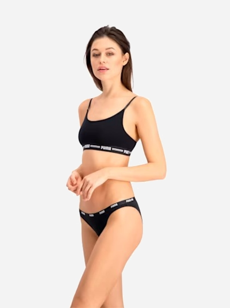 Zestaw damskich majtek bikini 2 szt Puma Women Bikini 2P Hang 90784703 L Czarny (8718824910895) - obraz 7