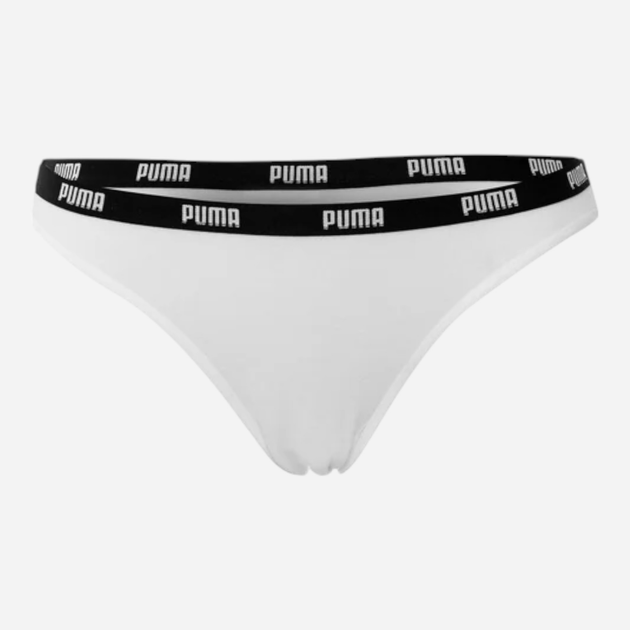 Zestaw damskich majtek bikini 2 szt Puma Women Bikini 2P Hang 90784704 M Biały (8718824910932) - obraz 6