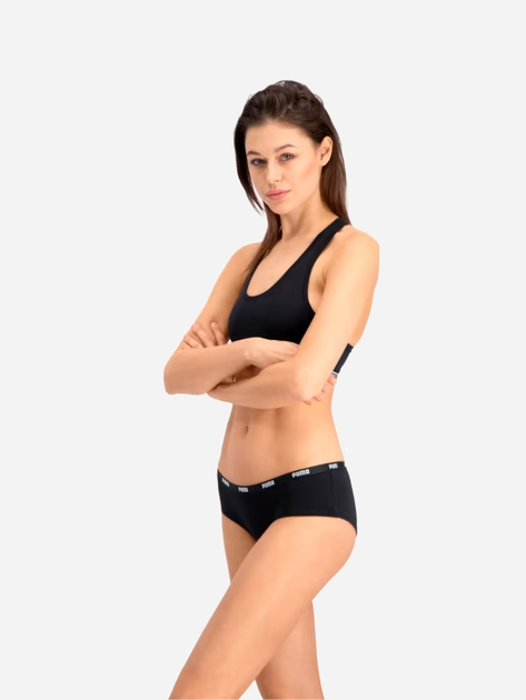 Zestaw damskich majtek typu hipster 2 szt Puma Women Hipster 2P Hang 90784803 M Czarny (8718824911137) - obraz 7
