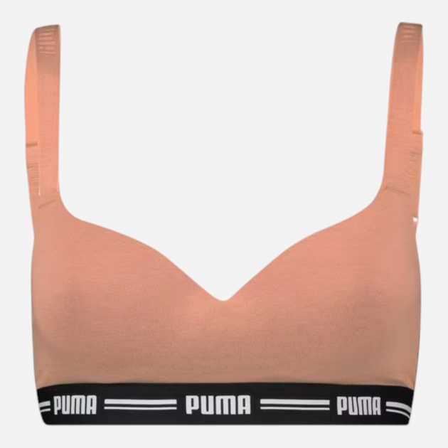 Biustonosz damski bez fiszbin Puma Women Padded Top 90786312 XS Beżowy (8720245348690) - obraz 1