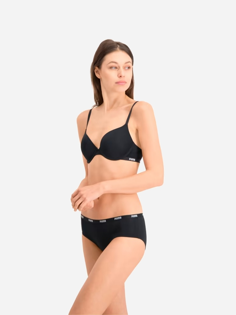 Zestaw damskich majtek typu brazyliany 2 szt Puma Women Microfiber Brazilian 2P Pack 90785504 M Czarny (8718824912936) - obraz 7