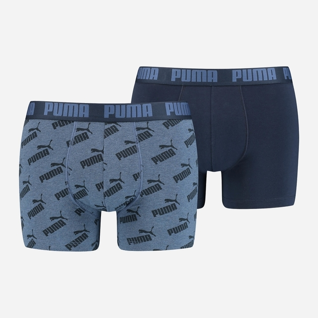 Набір трусів-боксерів чоловічих 2 шт Puma Men Aop Boxer 2P 93505403 M Темно-синій (8720245045025) - зображення 1