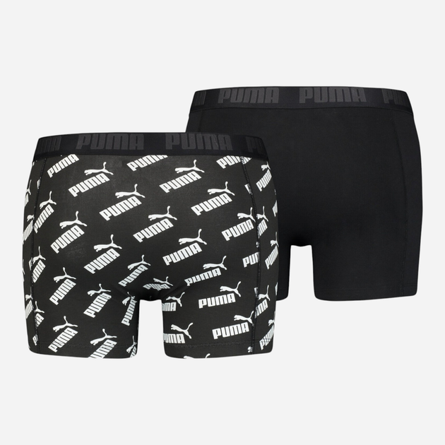 Набір трусів-боксерів чоловічих 2 шт Puma Men Aop Boxer 2P 93505401 M Чорний (8720245044943) - зображення 2