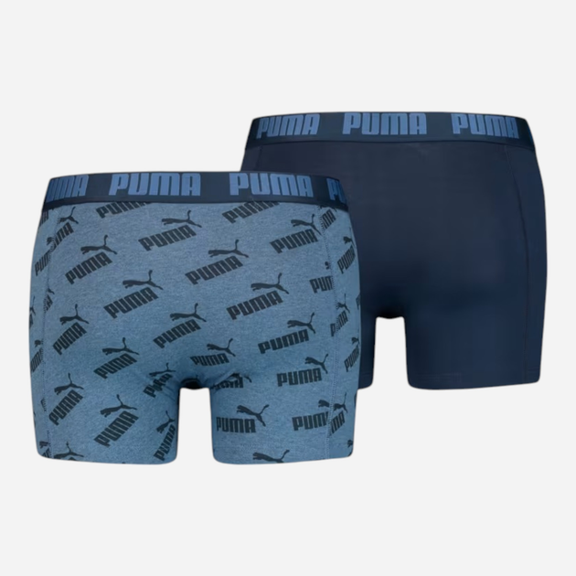 Zestaw majtek męskich typu bokserki 2 szt Puma Men Aop Boxer 2P 93505403 L Ciemnogranatowy (8720245045032) - obraz 2