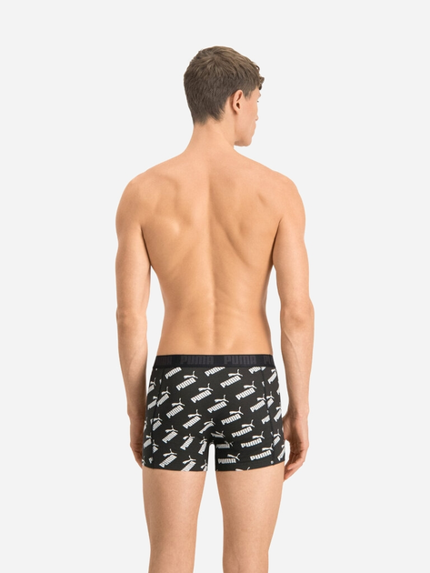 Zestaw majtek męskich typu bokserki 2 szt Puma Men Aop Boxer 2P 93505401 S Czarny (8720245044936) - obraz 7