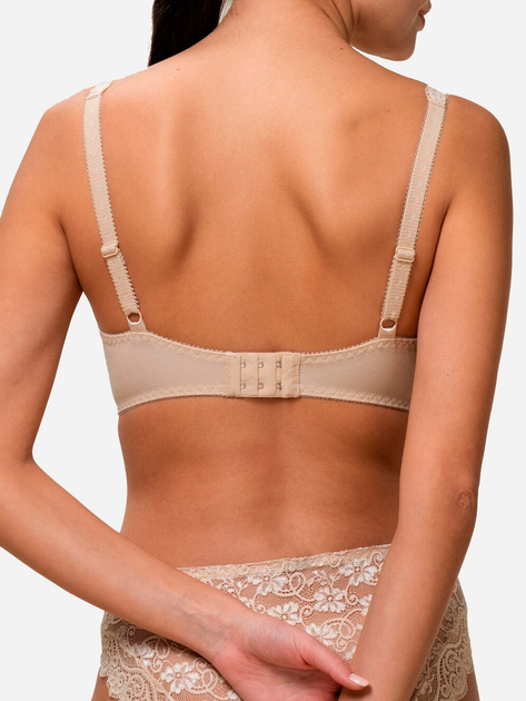 Biustonosz damski z fiszbinami z koronką Triumph 10166798 75D Beżowy (7613112815382) - obraz 6
