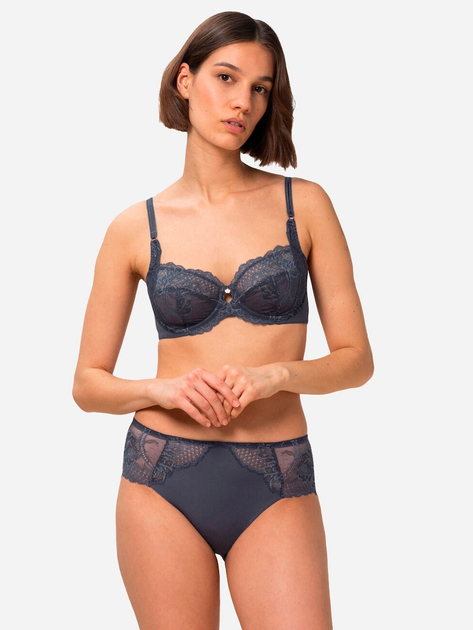 Biustonosz damski z fiszbinami z koronką Triumph 10209608 80G Szary (7613137808031) - obraz 5