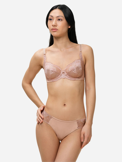 Biustonosz damski z fiszbinami z koronką Triumph 10209608 80E Różowy (7613137808253) - obraz 3