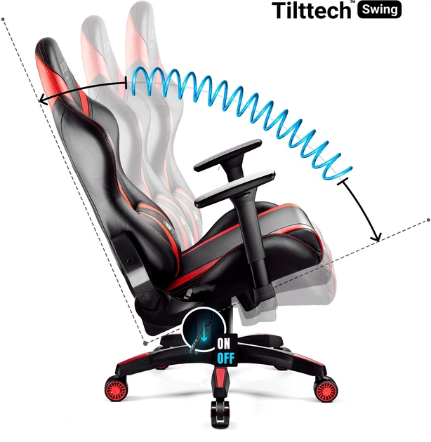 Ігрове крісло Diablo X-Horn 2.0 Kido Black-Red (5902560336894) - зображення 5