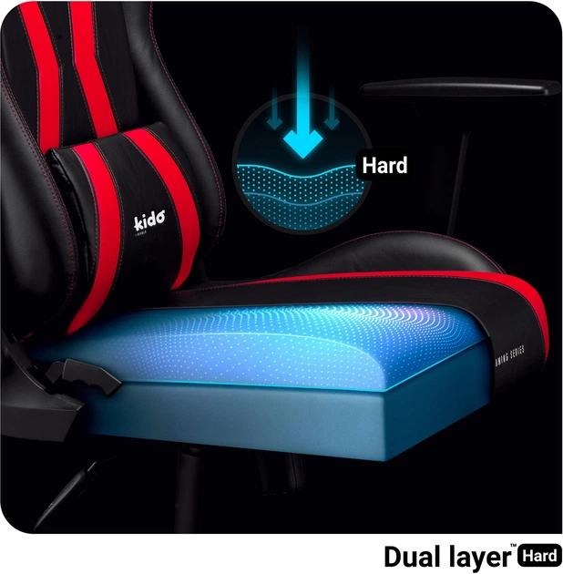 Ігрове крісло Diablo X-Horn 2.0 Kido Black-Red (5902560336894) - зображення 12
