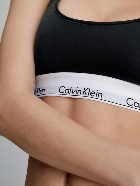 Biustonosz damski miękki Calvin Klein Underwear 0000F3785E-001 M Czarny (8718571607123) - obraz 4