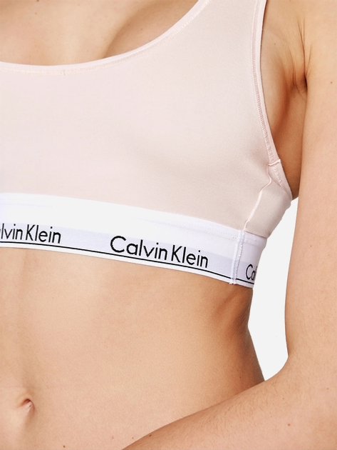 Бюстгальтер без кісточок бавовняний Calvin Klein Underwear 0000F3785E-2NT L Рожевий (8718934300821) - зображення 5
