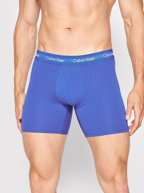 Zestaw majtek męskich typu bokserki bawełnianych Calvin Klein Underwear 000NB1770A-4KU M 3 szt Czarny/Granatowy/Niebieski (8719115052713) - obraz 2