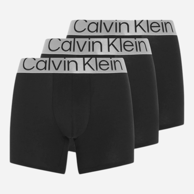 Набір трусів-боксерів чоловічих бавовняних Calvin Klein Underwear 000NB3131A-7V1 L 3 шт Чорний (8719855392902) - зображення 1