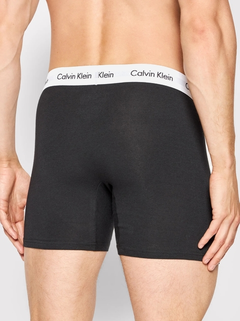 Набір трусів-боксерів чоловічих бавовняних Calvin Klein Underwear 000NB1770A-MP1 L 3 шт Сірий/Чорний/Білий (8719115052768) - зображення 3