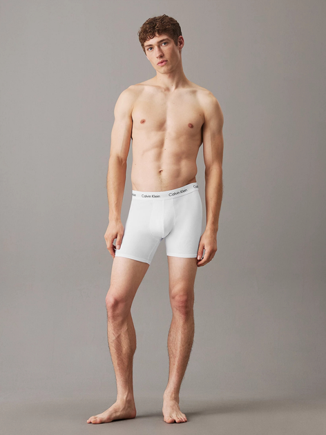 Набір трусів-боксерів чоловічих Calvin Klein Underwear 000NB1770A-MP1 S 3 шт Чорний/Білий/Сірий (8719115052744) - зображення 8