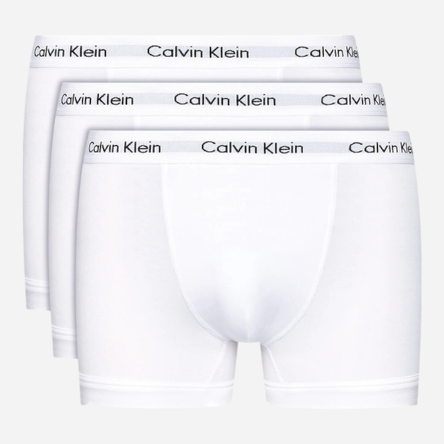 Zestaw majtek męskich typu bokserki Calvin Klein Underwear 0000U2662G-100 L 3 szt Białe (5051145189223) - obraz 1