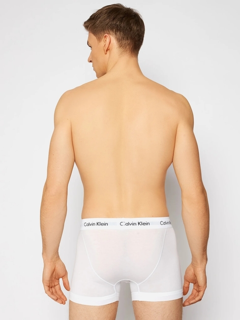 Набір трусів-боксерів чоловічих бавовняних Calvin Klein Underwear 0000U2662G-100 XL 3 шт Білий (5051145189230) - зображення 5