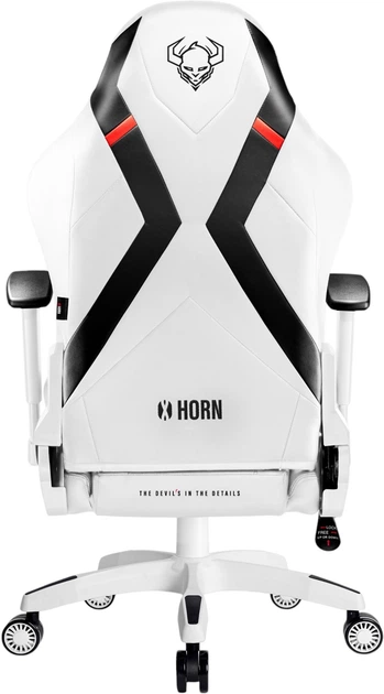 Ігрове крісло Diablo X-Horn 2.0 King Size White-Black (5902560337860) - зображення 4