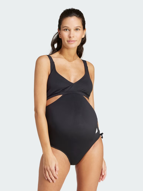 Strój kąpielowy jednoczęściowy ciążowy damski adidas Mat Swimsuit IP6516 L Czarny (4067887759212) - obraz 1