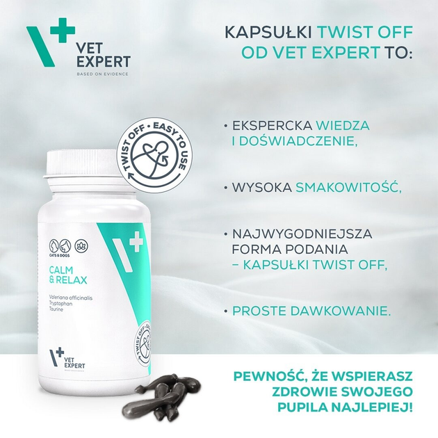 Препарат для собак та котів Vet Expert Calm and Relax 30 капсул (5902414202085) - зображення 4