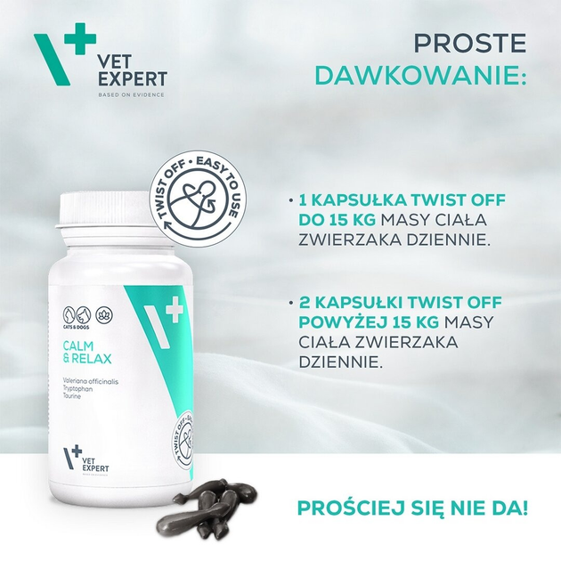 Препарат для собак та котів Vet Expert Calm and Relax 30 капсул (5902414202085) - зображення 5