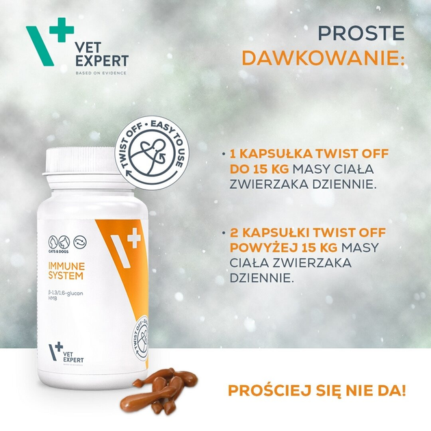 Добавки для собак та котів Vet Expert Immune System 30 капсул (5902414202061) - зображення 6