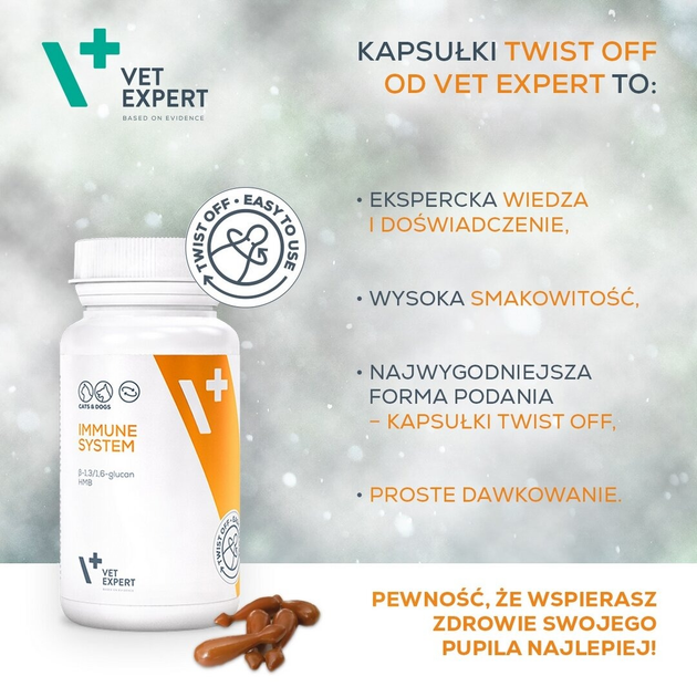 Добавки для собак та котів Vet Expert Immune System 30 капсул (5902414202061) - зображення 7