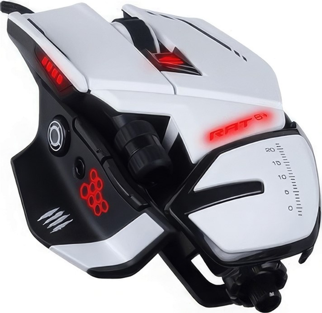 Мышь Mad Catz R.A.T. 6+ USB White (MR04DCINWH000-0) - изображение 2