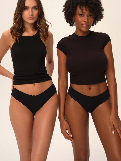 Zestaw damskich majtek typu stringi 2 szt Esotiq 39006-K002 M Czarny (5901656972398) - obraz 3