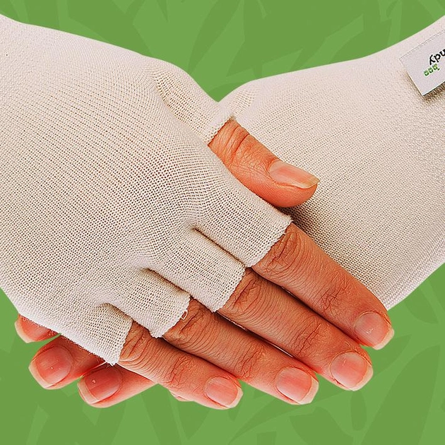 Подперчатки HANDYboo при захворюваннях шкіри рук EASY тонкі білі M - зображення 1