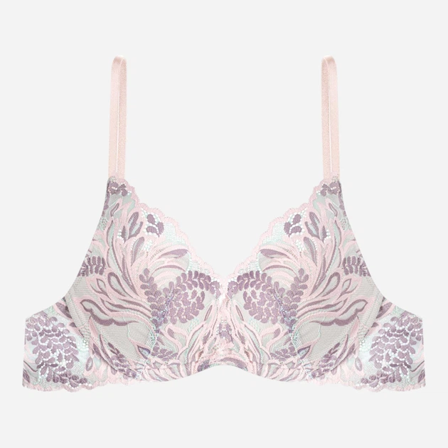 Biustonosz damski z fiszbinami Push-up z koronką Esotiq 41441-65X 75C Zielony (5903972251928) - obraz 6