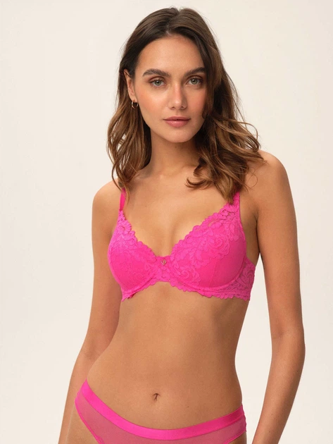 Biustonosz damski Push-up z koronką Esotiq 41331-61X 70F Czarny (5903972254165) - Zdjęcie 3 Biustonosz damski Push-up z koronką Esotiq 41331-61X 70F Czarny (5903972254165) - obraz 3