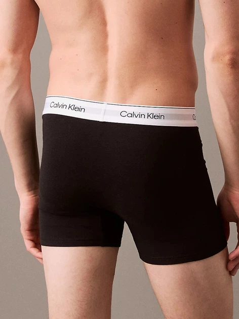 Набір трусів-боксерів чоловічих Calvin Klein Underwear 000NB3964A-MP1 L 3 шт Сірий/Білий/Чорний (8720639723331) - зображення 5