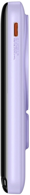 Powerbank Baseus Magnetic Bracket MagSafe 10000 mAh 20 W Purple (PPCX080005) - obraz 4
