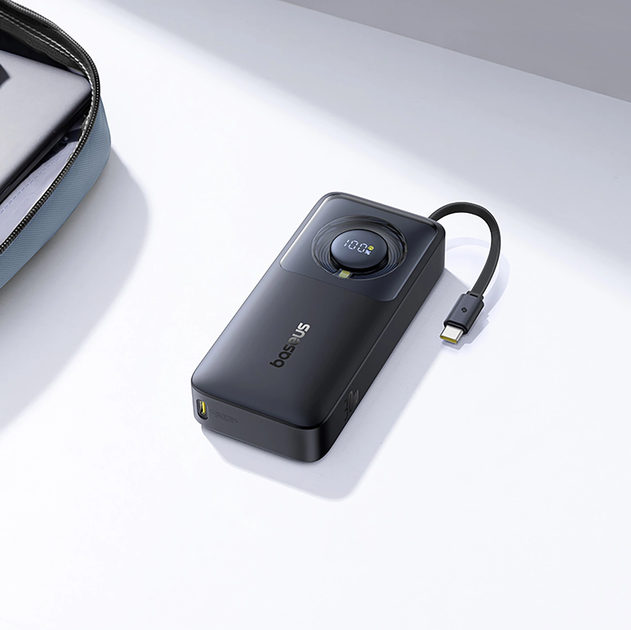 Powerbank Baseus Free2Pull USB-C 10000 mAh 30 W Black (P10073701123) - obraz 7