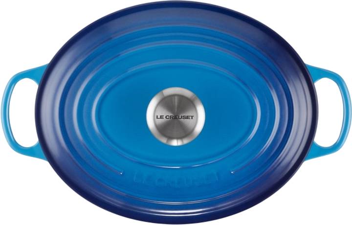 Garnek Le Creuset Signature owalny niebieski 27 cm (24147328162) - obraz 3