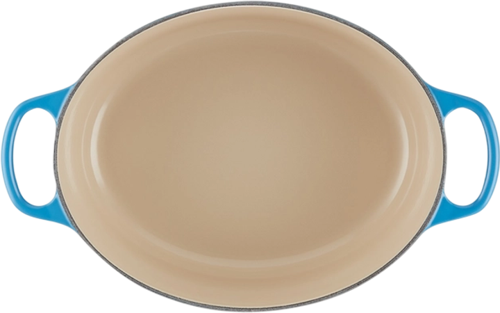 Garnek Le Creuset Signature owalny niebieski 27 cm (24147328162) - obraz 4