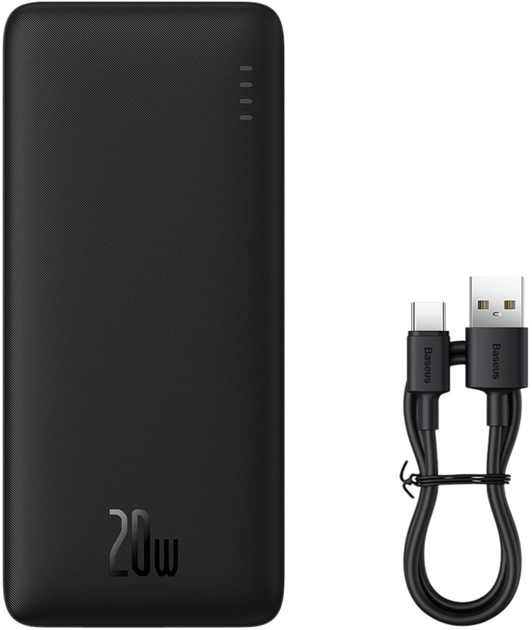 Powerbank Baseus Airpow 10000 mAh 20 W Black (PPQD090001) - obraz 7