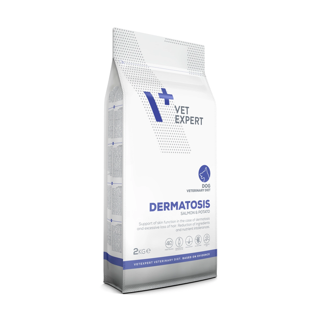 Karma sucha dla psów Vet Expert Dermatosis weterynaryjna łosoś z ziemniakami i ryżem 2 kg (5902768346527) - obraz 3