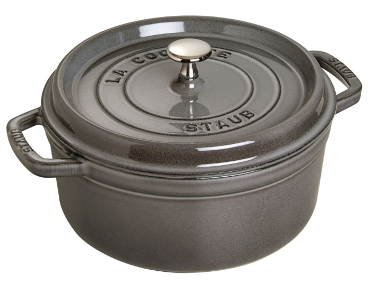 Каструля чавунна Staub La Cocotte кругла графітова 5.2 л (3272341026187) - зображення 1