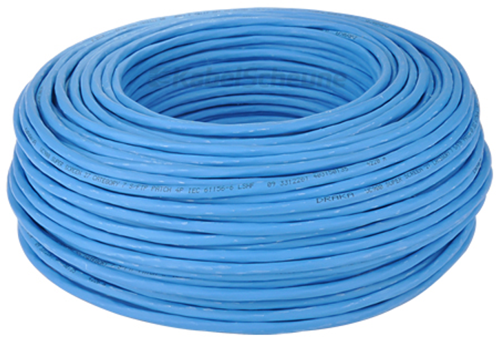 Кабель мережевийКабель сетевой Draka S/FTP Cat 7 UC900 100 m Blue (4065624080285) - зображення 1