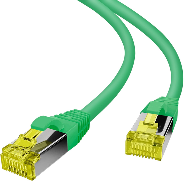 Патч-корд Helos S/FTP Cat 6a Ultra flex TPE 30 m Green (4005938637997) - зображення 1