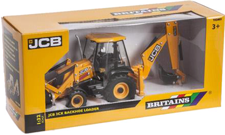 Екскаватор-навантажувач Britains JCB 3CX 1:32 (036881433439) - зображення 1